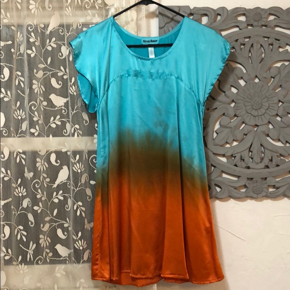 Heyne Bogut Silk Hand Dyed Tunic Dress